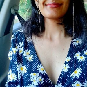 H&M sunflower print top